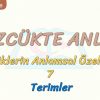 SÖZCÜKTE ANLAM / TERİMLER