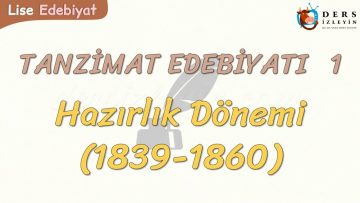 TANZİMAT EDEBİYATI – 1