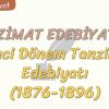 TANZİMAT EDEBİYATI – 3