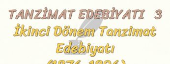 TANZİMAT EDEBİYATI – 3