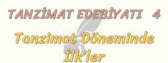 TANZİMAT EDEBİYATI – 4