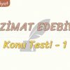TANZİMAT EDEBİYATI / KONU TESTİ – 1