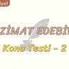 TANZİMAT EDEBİYATI / KONU TESTİ – 2