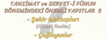 TANZİMAT VE SERVET-İ FÜNUN DÖNEMİMDEKİ ÖNEMLİ YAPITLAR – 5