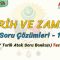 TARİH VE ZAMAN  / SORU ÇÖZÜMLERİ  – 1 (AYT)