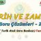 TARİH VE ZAMAN / SORU ÇÖZÜMLERİ – 2 (AYT)