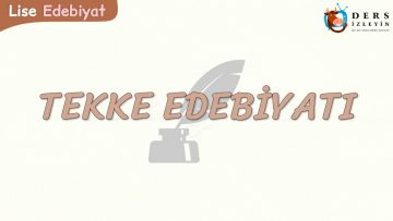 TEKKE EDEBİYATI