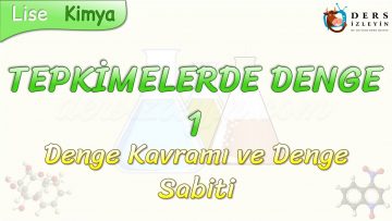 TEPKİMELERDE DENGE – 1 / DENGE KAVRAMI VE DENGE SABİTİ