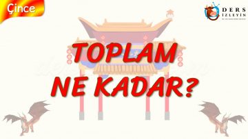 TOPLAM NE KADAR (ÇİNCE) 35. DERS