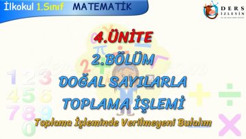 TOPLAMA İŞLEMİNDE VERİLMEYENİ BULALIM