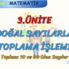 TOPLAMI 10 VE 20 OLAN SAYILAR