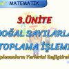 TOPLANANLARIN YERLERİNİ DEĞİŞTİRELİM