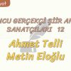 TOPLUMCU – GERÇEKÇİ ŞİİR ANLAYIŞI SANATÇILARI – 12