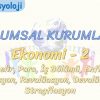 TOPLUMSAL KURUMLAR – 5 / EKONOMİ – 2