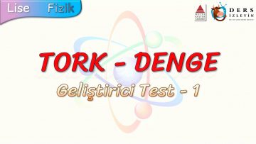 TORK – DENGE / GELİŞTİRİCİ TEST – 1