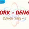 TORK – DENGE / UZMAN TEST – 1
