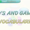 TOYS AND GAMES / VOCABULARY