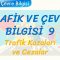 TRAFİK VE ÇEVRE BİLGİSİ – 9 / TRAFİK KAZALARI VE CEZALARI