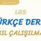 TÜRKÇE DERSİ NASIL ÇALIŞILMALI-LGS