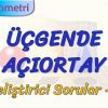 ÜÇGENDE AÇIORTAY / GELİŞTİRİCİ SORULAR – 1