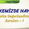 ÜLKEMİZDE HAYAT / ÜNİTE DEĞERLENDİRME SORULARI – 1