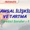 UZAMSAL İLİŞKİLER VE TARTMA / ÖĞRETİCİ SORULAR – 1