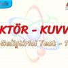 VEKTÖR – KUVVET / GELİŞTİRİCİ TEST – 1
