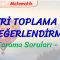 VERİ TOPLAMA VE DEĞERLENDİRME / TARAMA SORULARI – 1