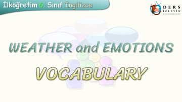 WEATHER AND EMOTIONS / VOCABULARY