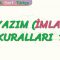 YAZIM KURALLARI – 1