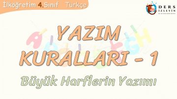 YAZIM KURALLARI – 1