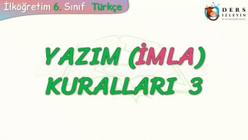 YAZIM KURALLARI – 3