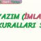 YAZIM KURALLARI – 3