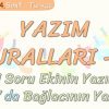 YAZIM KURALLARI – 3