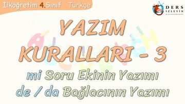 YAZIM KURALLARI – 3