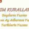 YAZIM KURALLARI – 5 / SAYILARIN, GÜN, AY ADLARININ VE TARİHLERİN YAZIMI