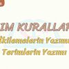 YAZIM KURALLARI – 8 /  İKİLEMELERİN VE TERİMLERİN YAZIMI