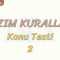 YAZIM KURALLARI / KONU TESTİ – 2