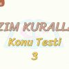 YAZIM KURALLARI / KONU TESTİ – 3