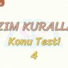 YAZIM KURALLARI / KONU TESTİ – 4