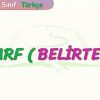 ZARF (BELİRTEÇ)