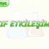 ZAYIF ETKİLEŞİMLER / VAN DER WAALS BAĞLARI