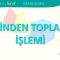 ZİHİNDEN TOPLAMA İŞLEMİ