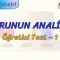 DOĞRUNUN ANALİTİĞİ / ÖĞRETİCİ TEST – 1 (TYT)