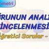 DOĞRUNUN ANALİTİK İNCELENMESİ / ÖĞRETİCİ SORULAR – 1