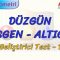 DÜZGÜN BEŞGEN – ALTIGEN / GELİŞTİRİCİ TEST – 1  (TYT)