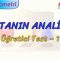 NOKTANIN ANALİTİĞİ / ÖĞRETİCİ TEST – 1 (TYT)