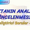 NOKTANIN ANALİTİK İNCELENMESİ / GELİŞTİRİCİ SORULAR – 1