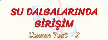 SU DALGALARINDA GİRİŞİM / UZMAN TEST – 2