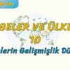 ÜLKELERİN GELİŞMİŞLİK DÜZEYİ (BÖLGELER VE ÜLKELER – 10) (AYT)